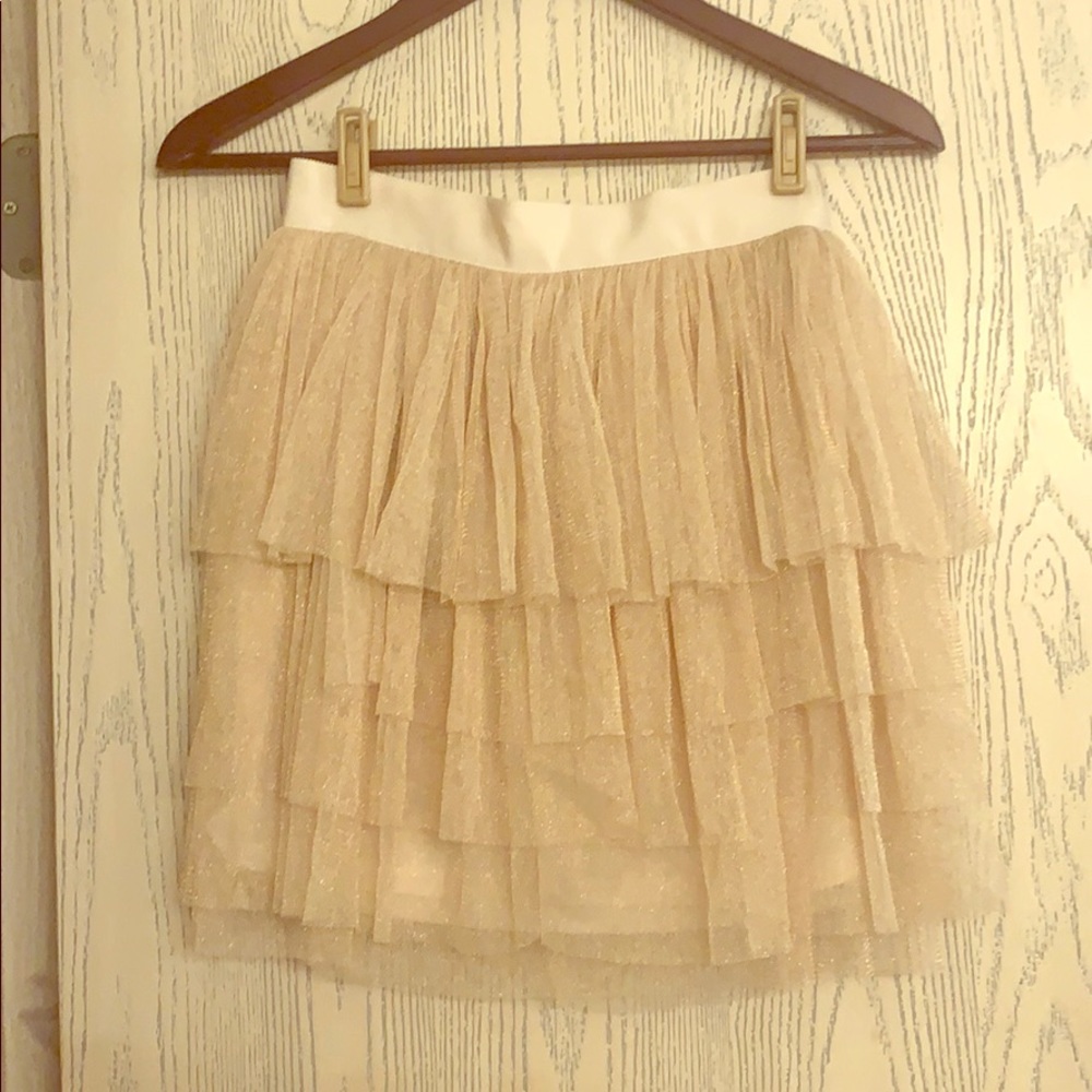 Nasty gal mini skirt layered, sparkly NWT